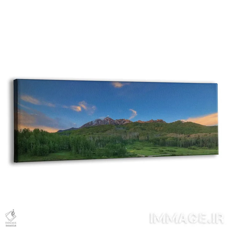 تابلو دکوراتیو آرامش سبز اثر بیل شرل - نمای پرسپکتیو محصول