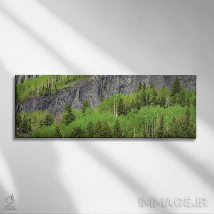 تابلو دکوراتیو رویای سبز اثر بیل شرل - نمای روبهرو روی دیوار