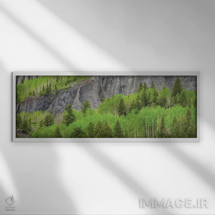 تابلو دکوراتیو رویای سبز اثر بیل شرل - نمای قابدار سفید