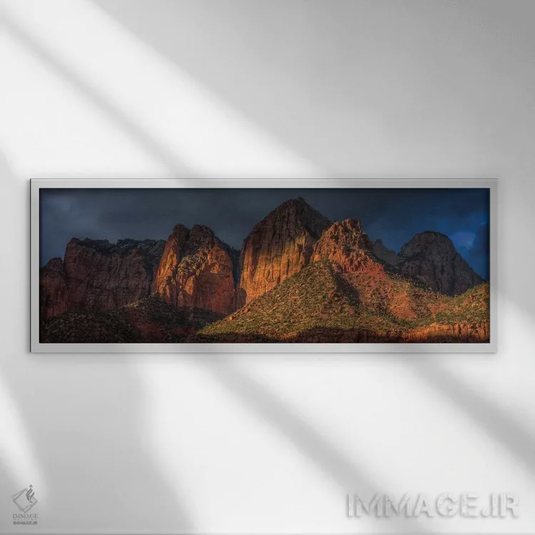 تابلو دکوراتیو سفر نورانی اثر بیل شرل - نمای قابدار سفید