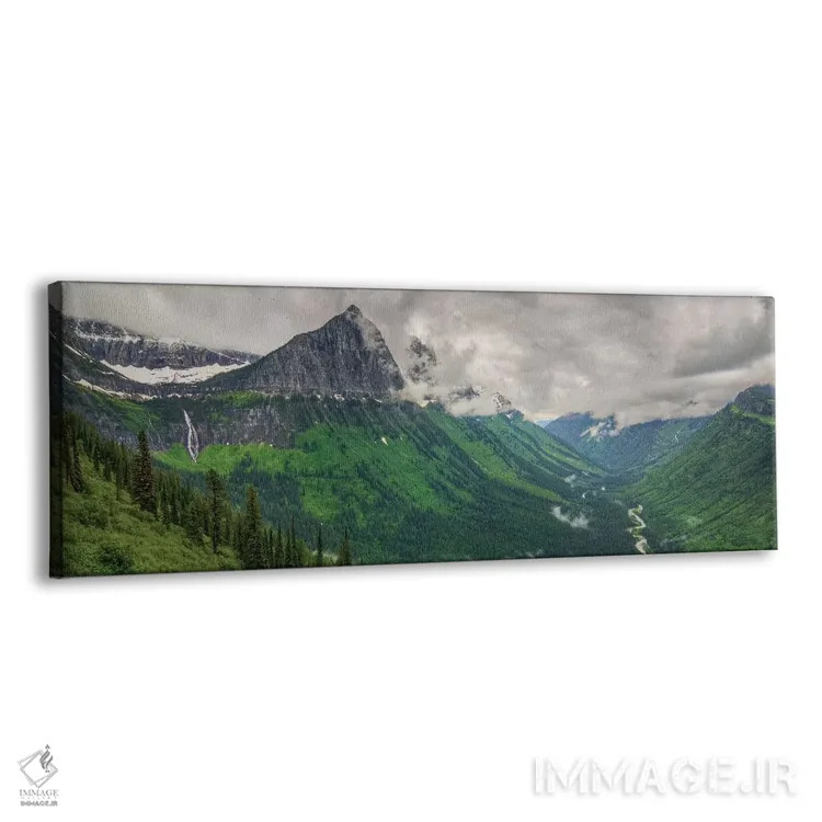 تابلو دکوراتیو توفان کوهستانی اثر بیل شرل - نمای پرسپکتیو محصول