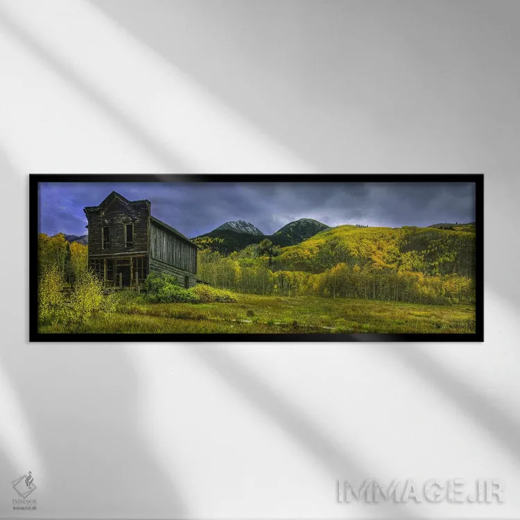 تابلو دکوراتیو هتل اشکرفت اثر بیل شرل - نمای قابدار مشکی