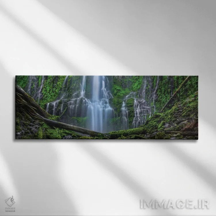 تابلو دکوراتیو برخورد با بهشت اثر بیل شرل - نمای روبهرو روی دیوار