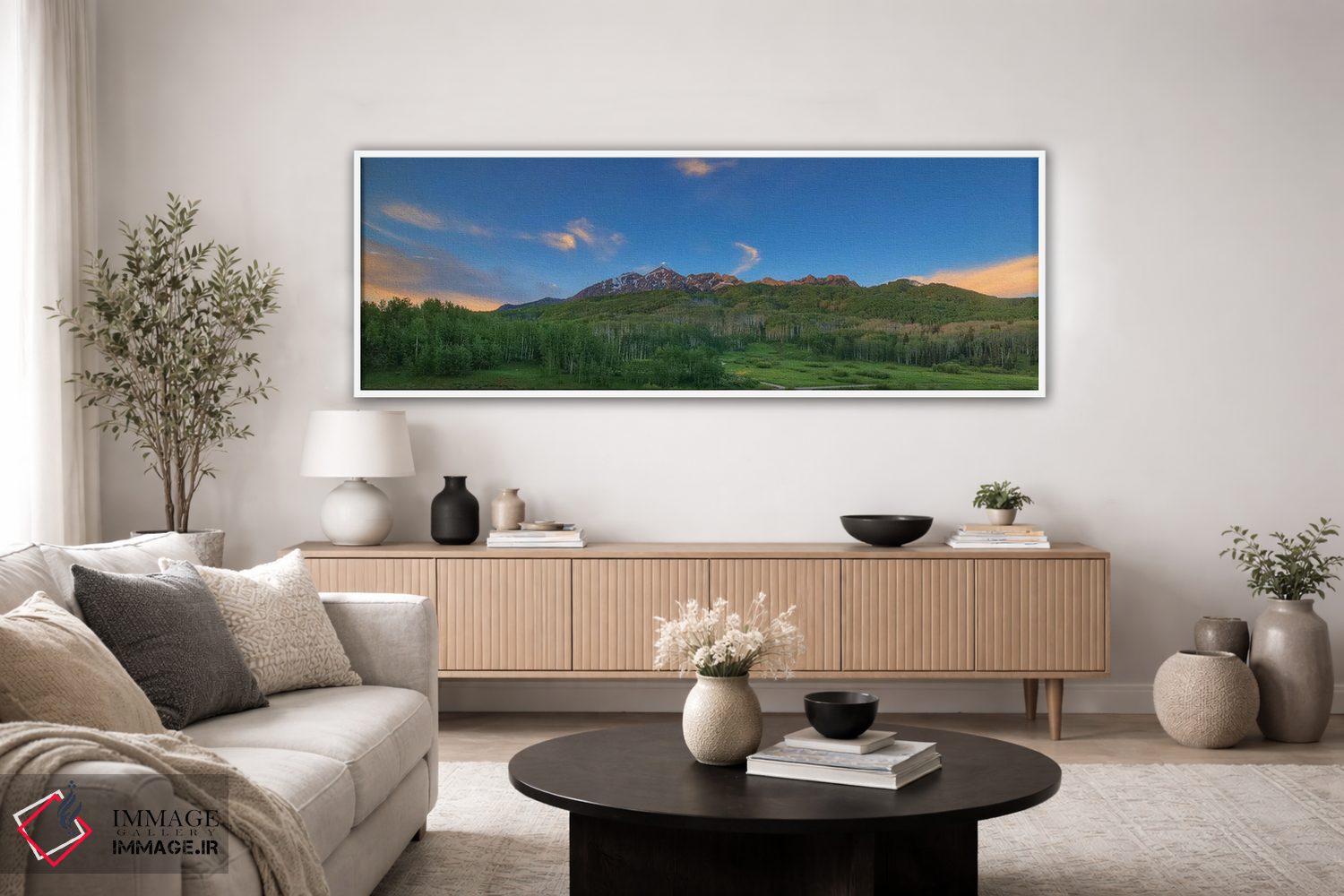 تابلو دکوراتیو آرامش سبز اثر بیل شرل - D4W