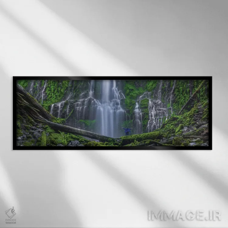 تابلو دکوراتیو تجربه سرخوشی اثر بیل شرل - نمای قابدار مشکی