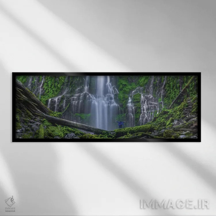 تابلو دکوراتیو تجربه سرخوشی اثر بیل شرل - نمای قابدار مشکی