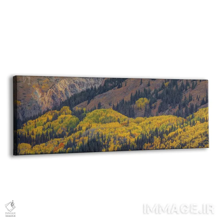 تابلو دکوراتیو تپه های آتشین اثر بیل شرل - نمای پرسپکتیو محصول