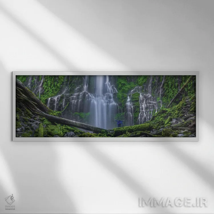 تابلو دکوراتیو تجربه سرخوشی اثر بیل شرل - نمای قابدار سفید