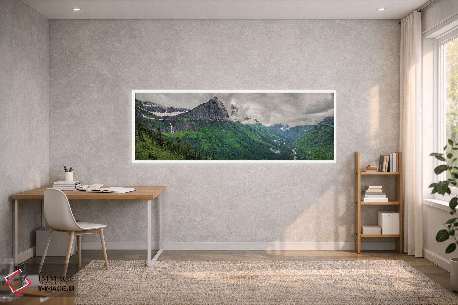 تابلو دکوراتیو توفان کوهستانی اثر بیل شرل - D1W