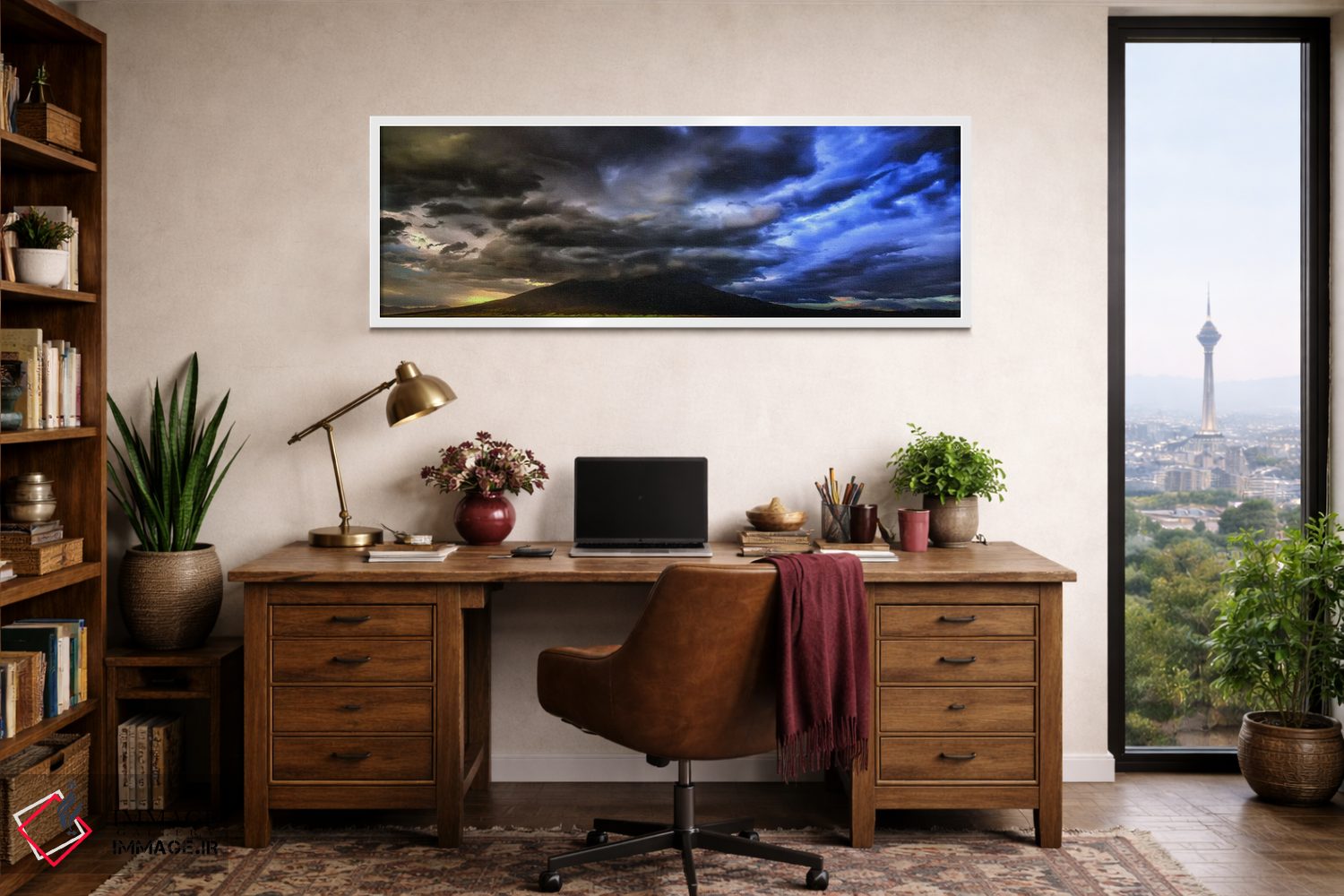 تابلو دکوراتیو توفان ناگهانی! اثر بیل شرل - D1W