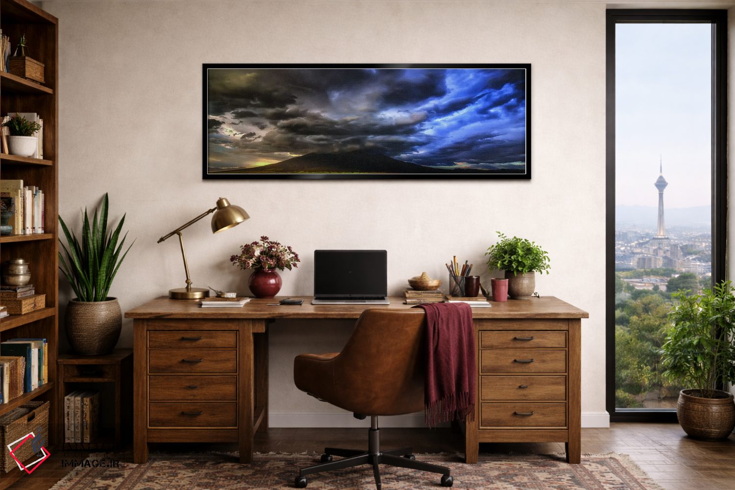 تابلو دکوراتیو توفان ناگهانی! اثر بیل شرل - D2B