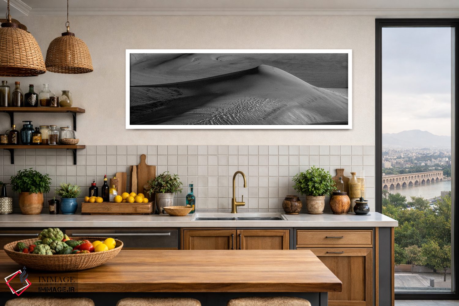 تابلو دکوراتیو شکل گرفته با باد اثر بیل شرل - D3W