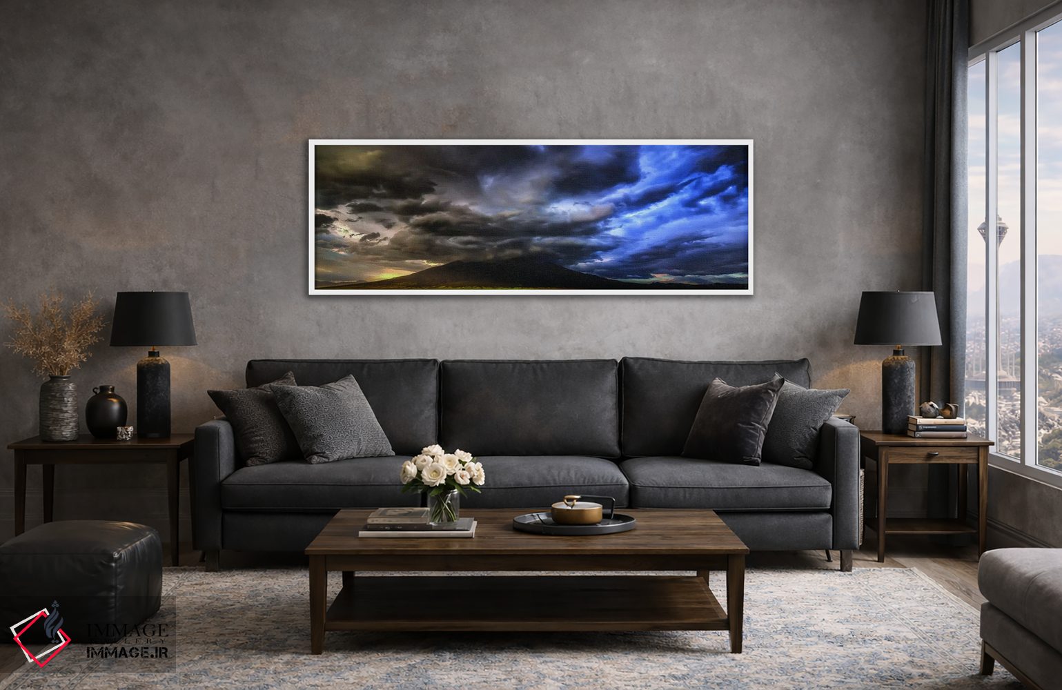 تابلو دکوراتیو توفان ناگهانی! اثر بیل شرل - D3W