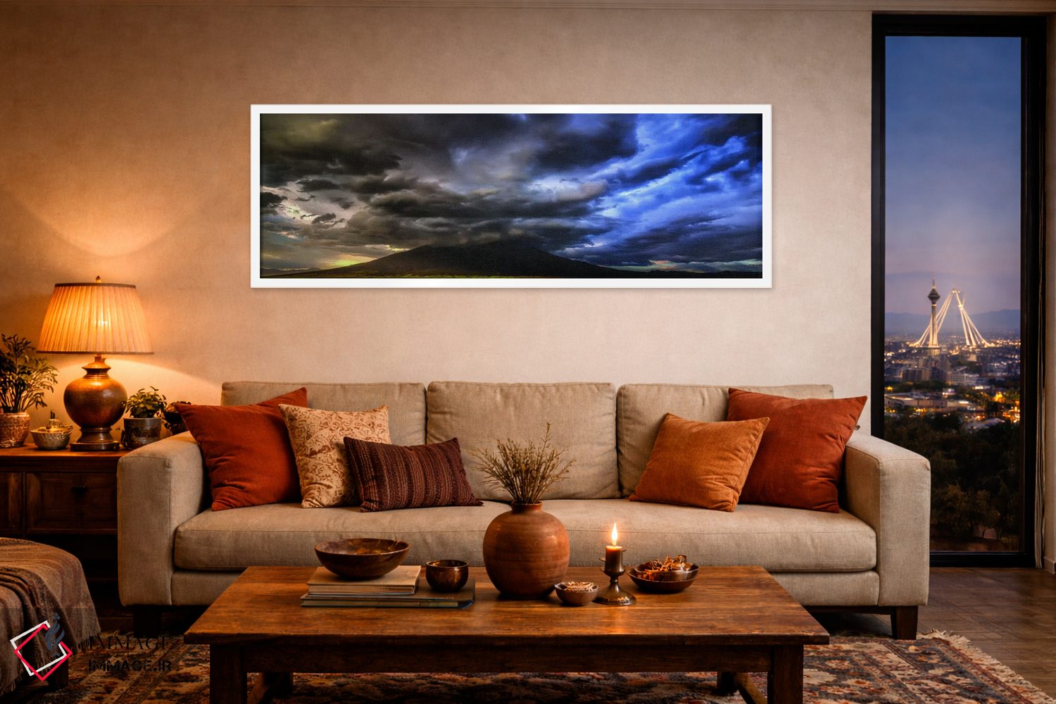 تابلو دکوراتیو توفان ناگهانی! اثر بیل شرل - D4W