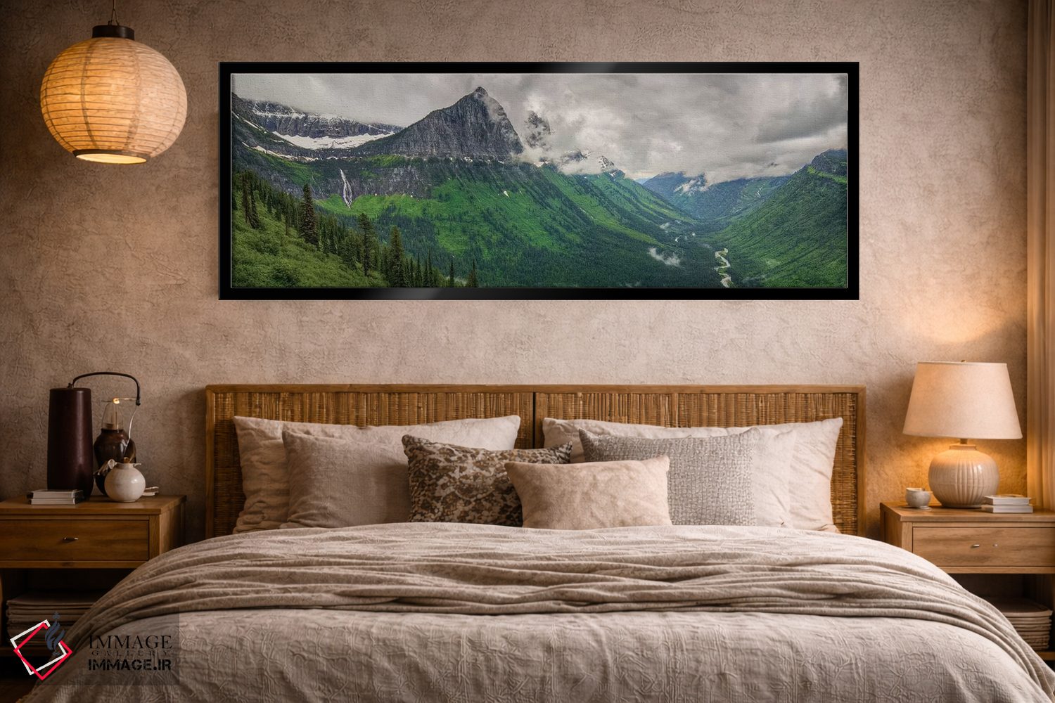 تابلو دکوراتیو توفان کوهستانی اثر بیل شرل - D4B