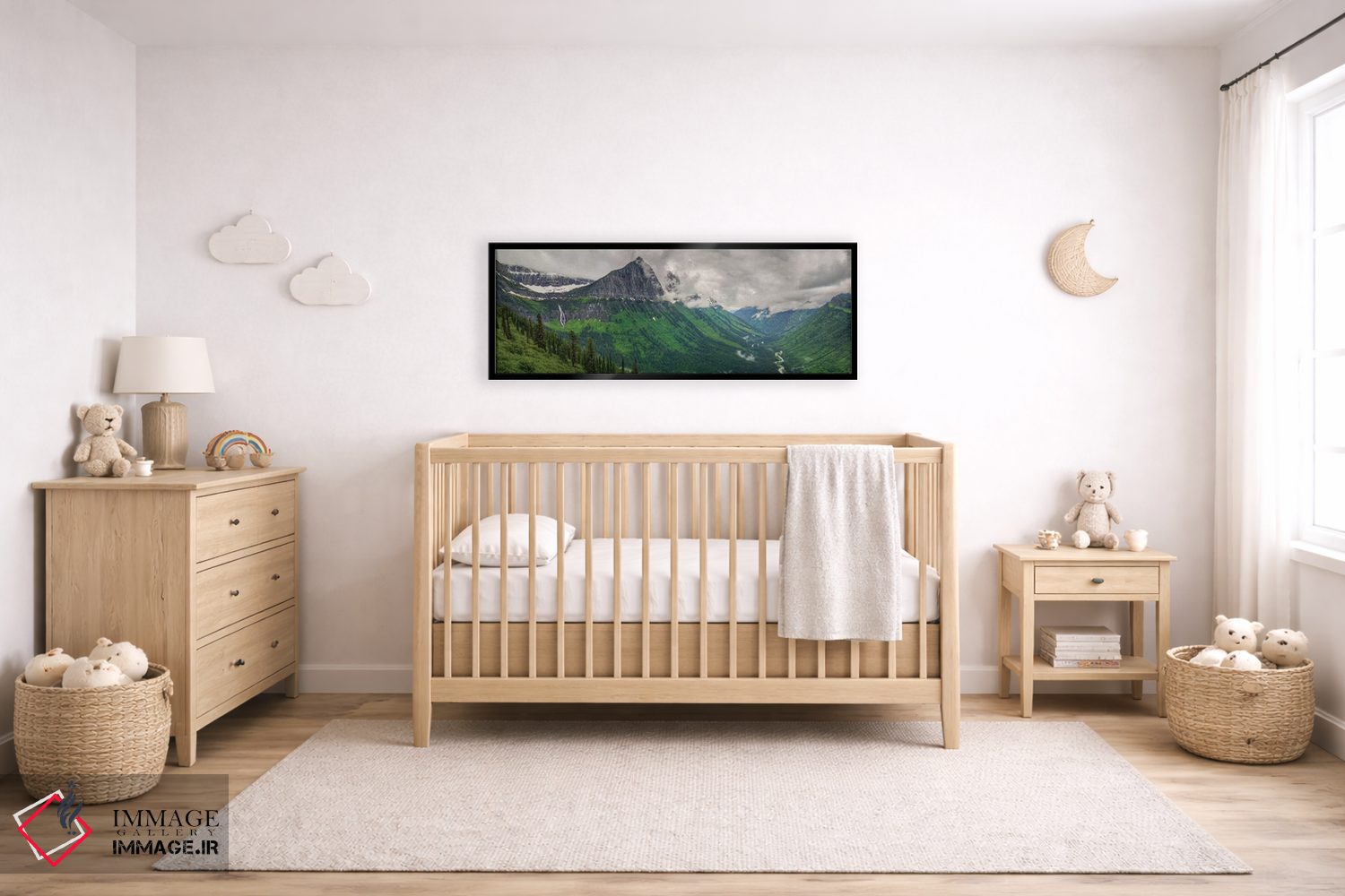 تابلو دکوراتیو توفان کوهستانی اثر بیل شرل - D6B