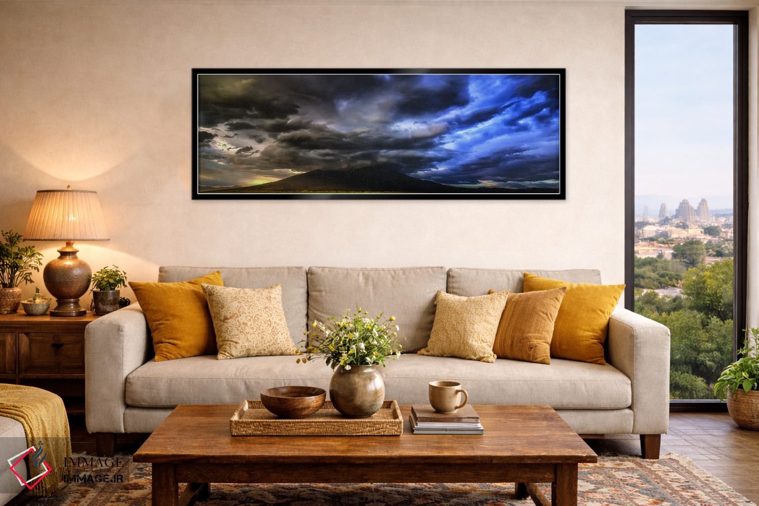 تابلو دکوراتیو توفان ناگهانی! اثر بیل شرل - D6B