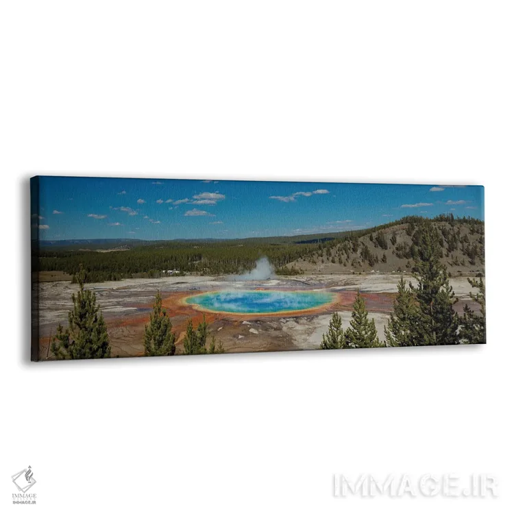 تابلو دکوراتیو منظره پانورامای چشمه بزرگ منشوری اثر بیل شرل - نمای پرسپکتیو محصول