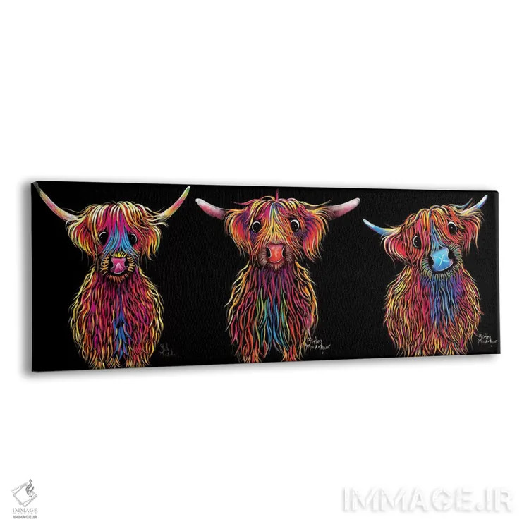 تابلو دکوراتیو تیم اسکاتلند اثر شرلی مک آرتور - نمای پرسپکتیو محصول