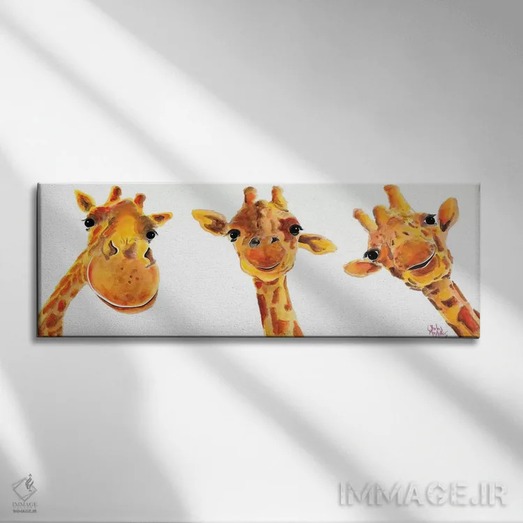 تابلو دکوراتیو دوستان اثر شرلی مک آرتور - نمای روبهرو روی دیوار