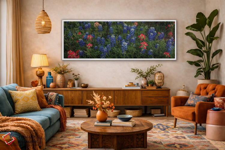 تابلو دکوراتیو بلوبانت ها و اینباور پینت براش اثر بیل شرل - D3W