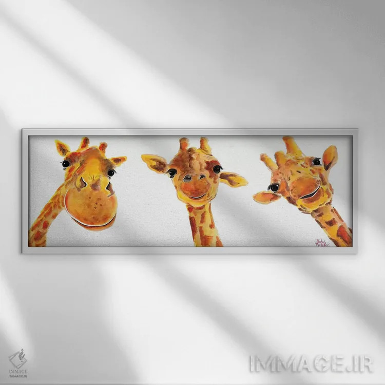 تابلو دکوراتیو دوستان اثر شرلی مک آرتور - نمای قابدار سفید