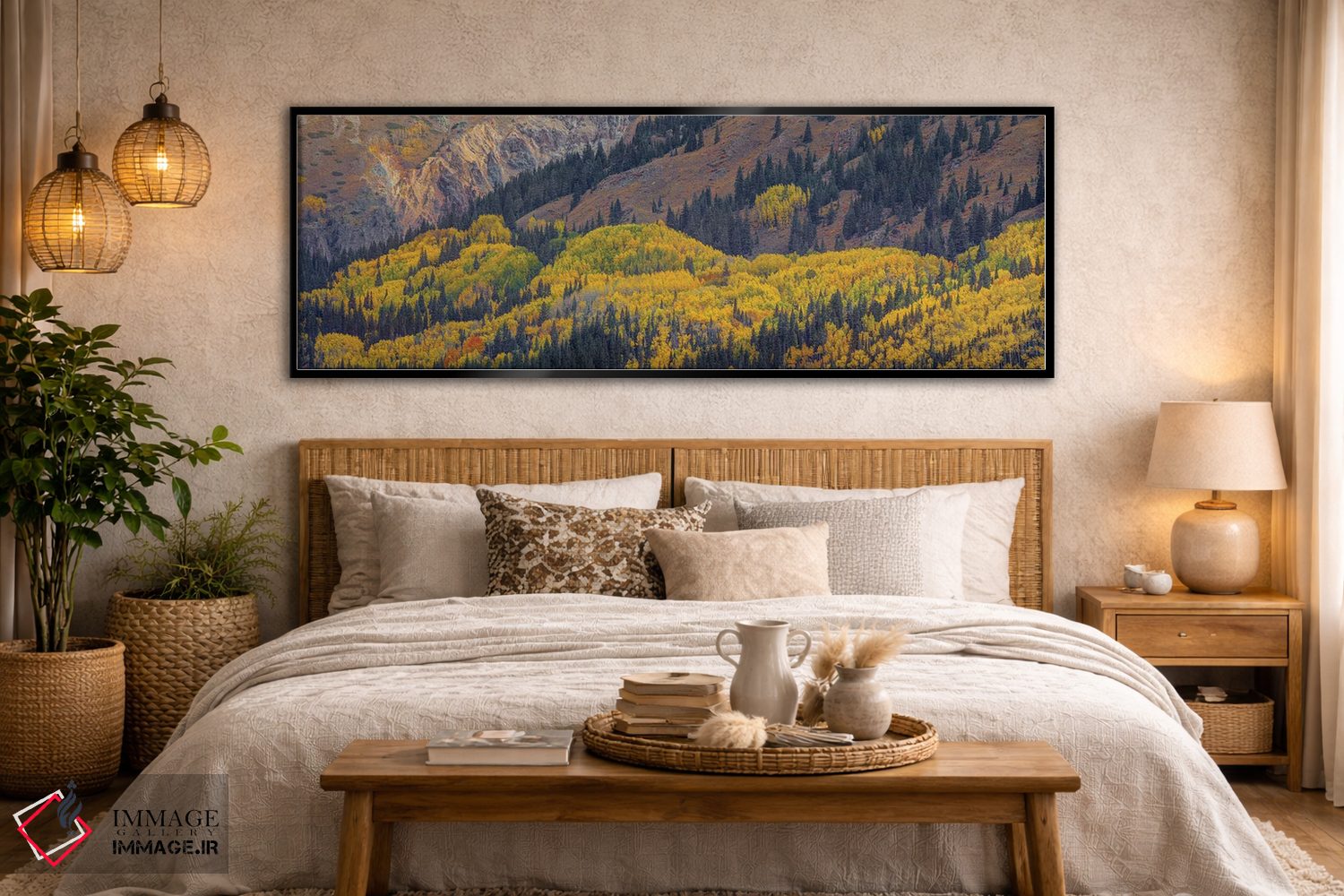 تابلو دکوراتیو تپه های آتشین اثر بیل شرل - D6B