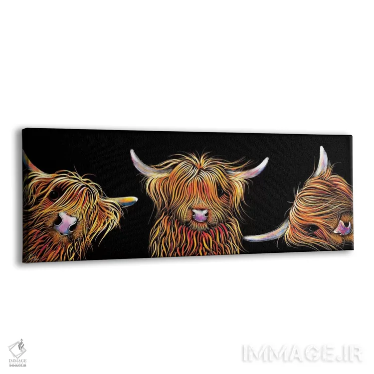 تابلو دکوراتیو اسکاتی ها اثر شرلی مک آرتور - نمای پرسپکتیو محصول