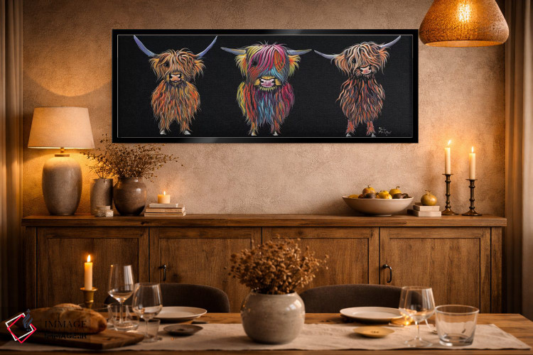 تابلو دکوراتیو هر سه تا اثر شرلی مک آرتور - D2B