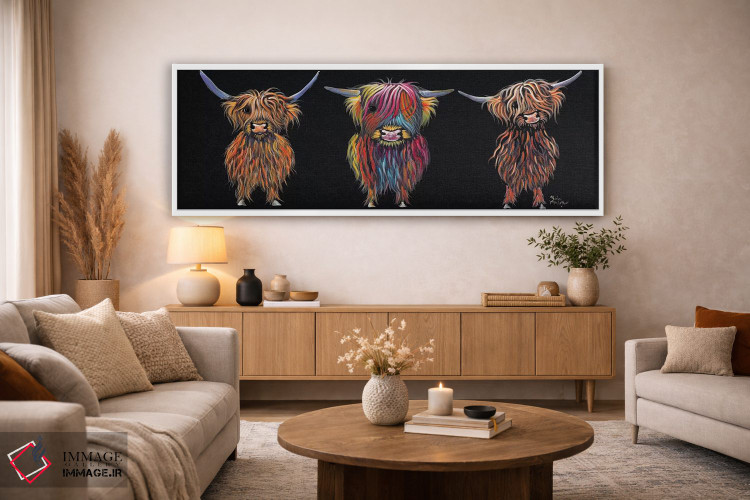 تابلو دکوراتیو هر سه تا اثر شرلی مک آرتور - D4W