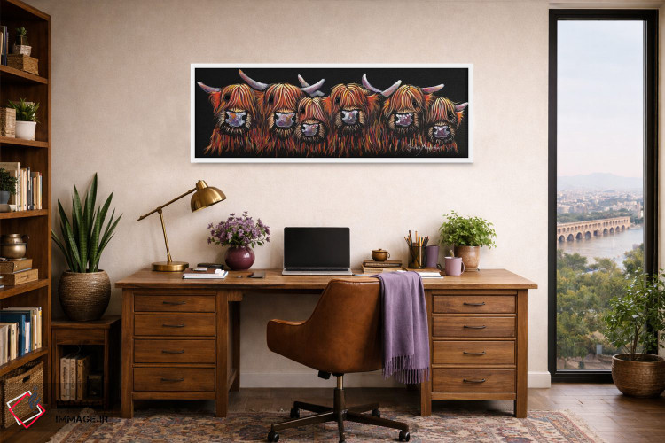 تابلو دکوراتیو همه در یک صف اثر شرلی مک آرتور - D1W