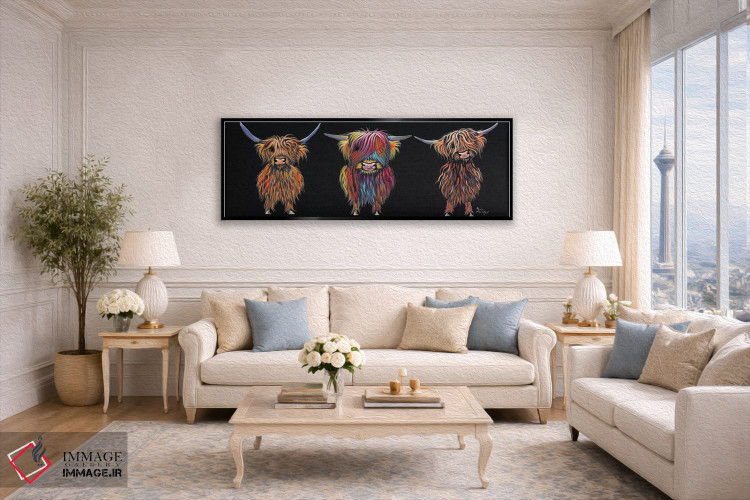 تابلو دکوراتیو هر سه تا اثر شرلی مک آرتور - D5B