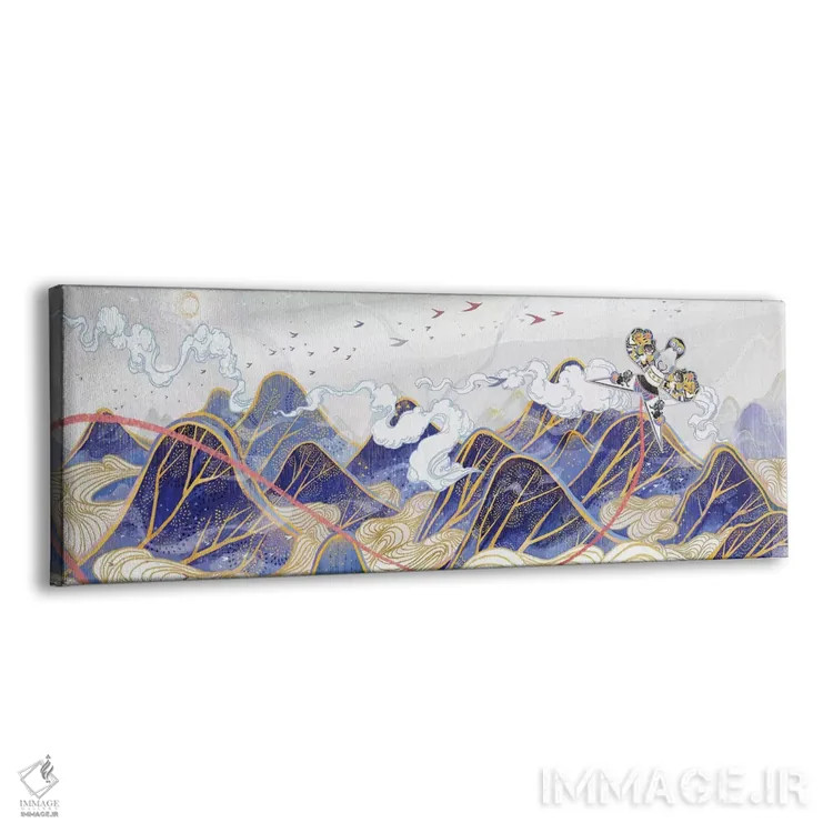 تابلو دکوراتیو شاهین کاغذی اثر سیجا هونگ - نمای پرسپکتیو محصول