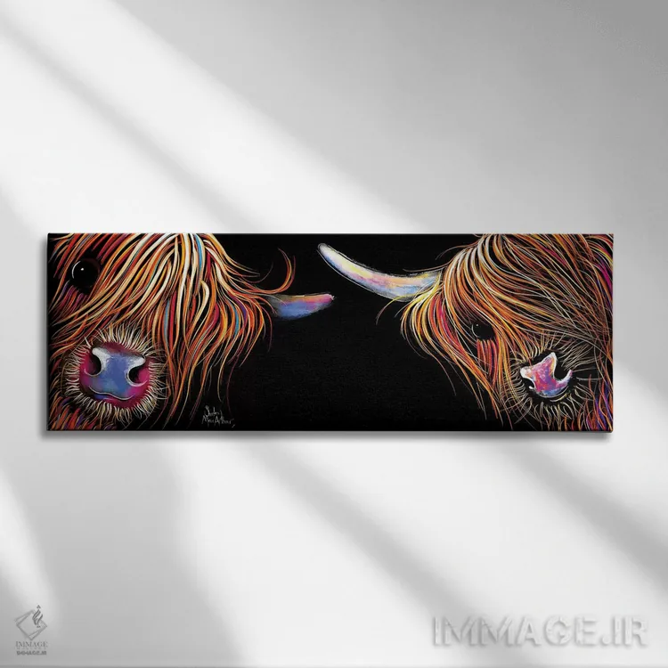 تابلو دکوراتیو روز خوبی داشته باش! روی زمینه مشکی اثر شرلی مک آرتور - نمای روبهرو روی دیوار
