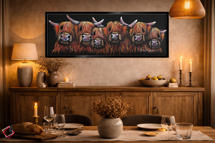 تابلو دکوراتیو همه در یک صف اثر شرلی مک آرتور - D2B