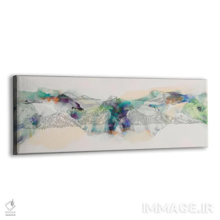 تابلو دکوراتیو رشته کوه انتزاعی اثر سیسا جاسپر - نمای پرسپکتیو محصول