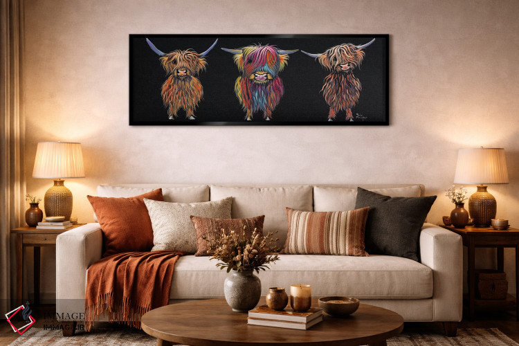 تابلو دکوراتیو هر سه تا اثر شرلی مک آرتور - D6B