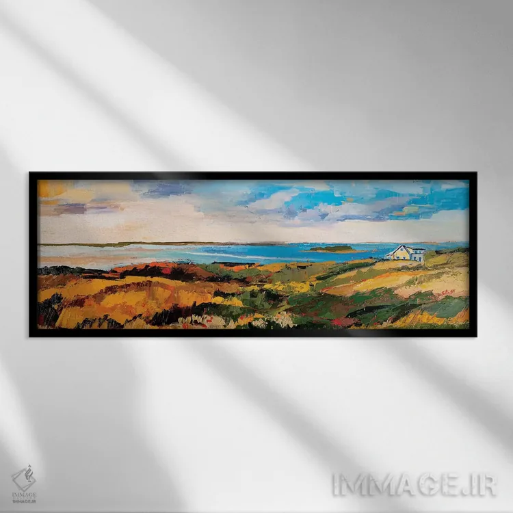 تابلو دکوراتیو چشم انداز کیپ کاد اثر مکسین شور - نمای قابدار مشکی