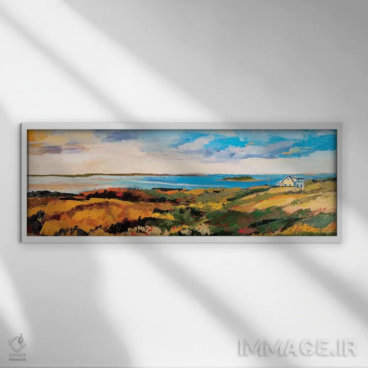 تابلو دکوراتیو چشم انداز کیپ کاد اثر مکسین شور - نمای قابدار سفید