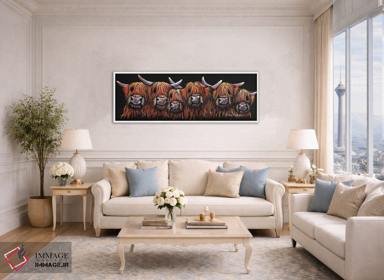 تابلو دکوراتیو همه در یک صف اثر شرلی مک آرتور - D4W