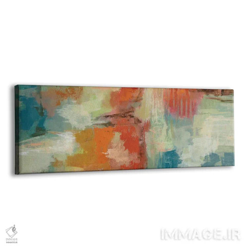 تابلو انتزاعی صخره مرجانی اثر سیلویا واسیلیوا - نمای پرسپکتیو محصول