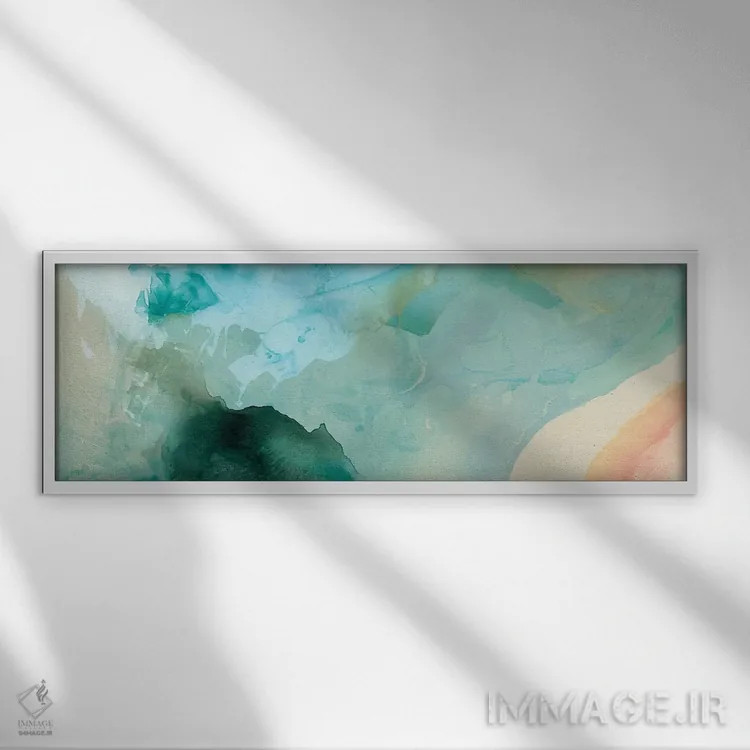 تابلو دکوراتیو دوری گزینی ۳ اثر سیسا جاسپر - نمای قابدار سفید