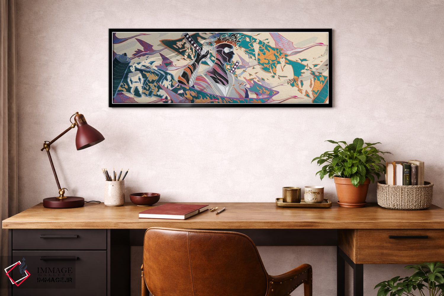 تابلو دکوراتیو نینجا اثر سیجا هونگ - D3B