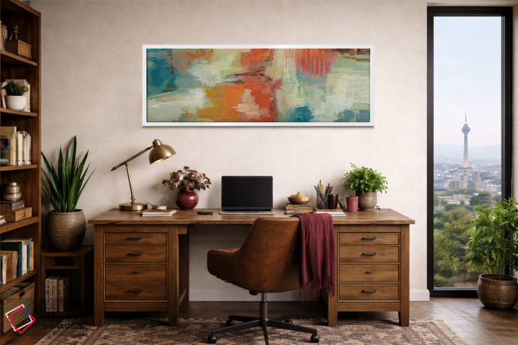 تابلو انتزاعی صخره مرجانی اثر سیلویا واسیلیوا - D1W