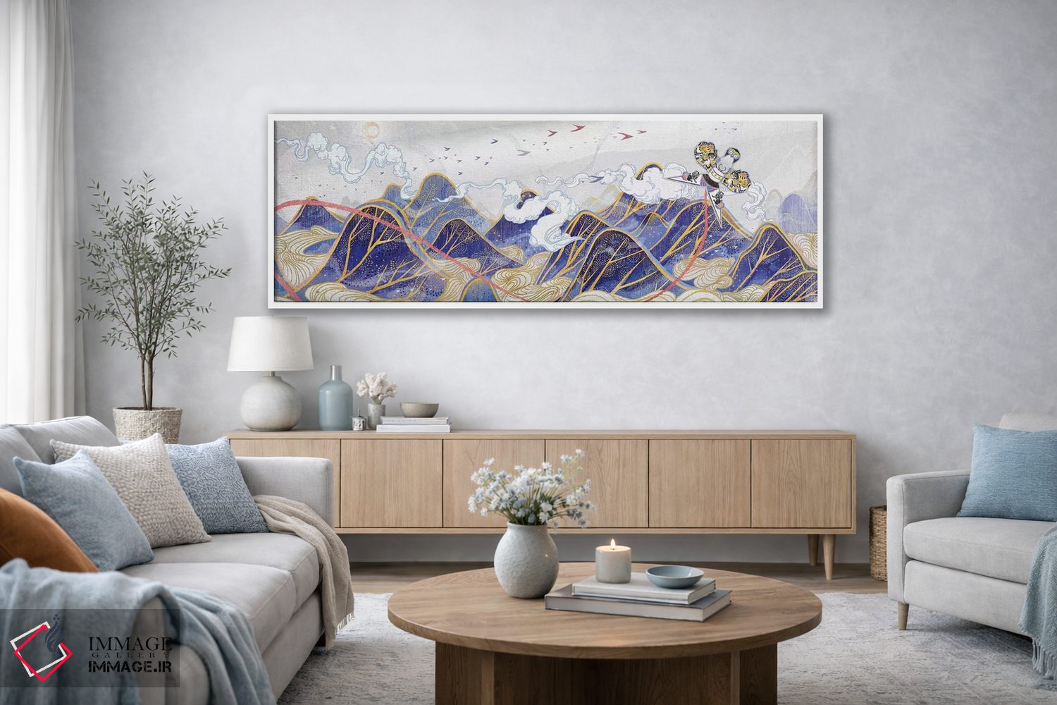 تابلو دکوراتیو شاهین کاغذی اثر سیجا هونگ - D4W