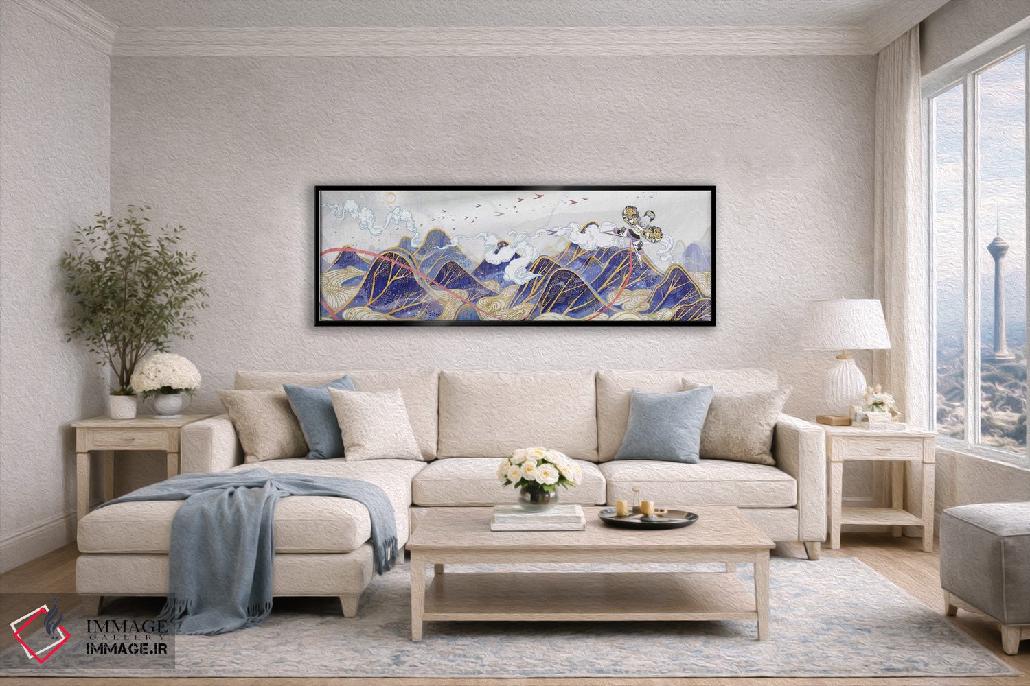 تابلو دکوراتیو شاهین کاغذی اثر سیجا هونگ - D5B