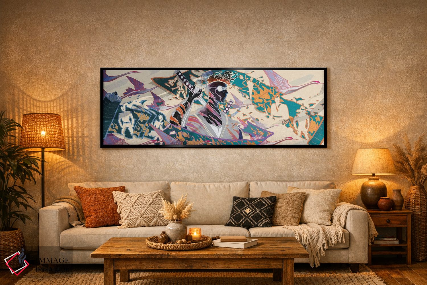 تابلو دکوراتیو نینجا اثر سیجا هونگ - D6B