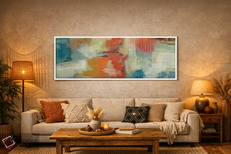 تابلو انتزاعی صخره مرجانی اثر سیلویا واسیلیوا - D5W