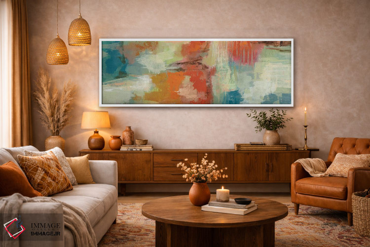 تابلو انتزاعی صخره مرجانی اثر سیلویا واسیلیوا - D4W