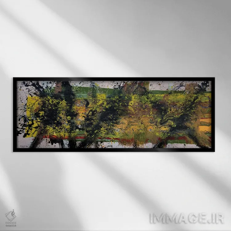 تابلو دکوراتیو جراحی مغز اثر شاون جیکوبز - نمای قابدار مشکی